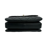 CHANEL: Quilted Lambskin Small Trendy Top Handle Flap Bag