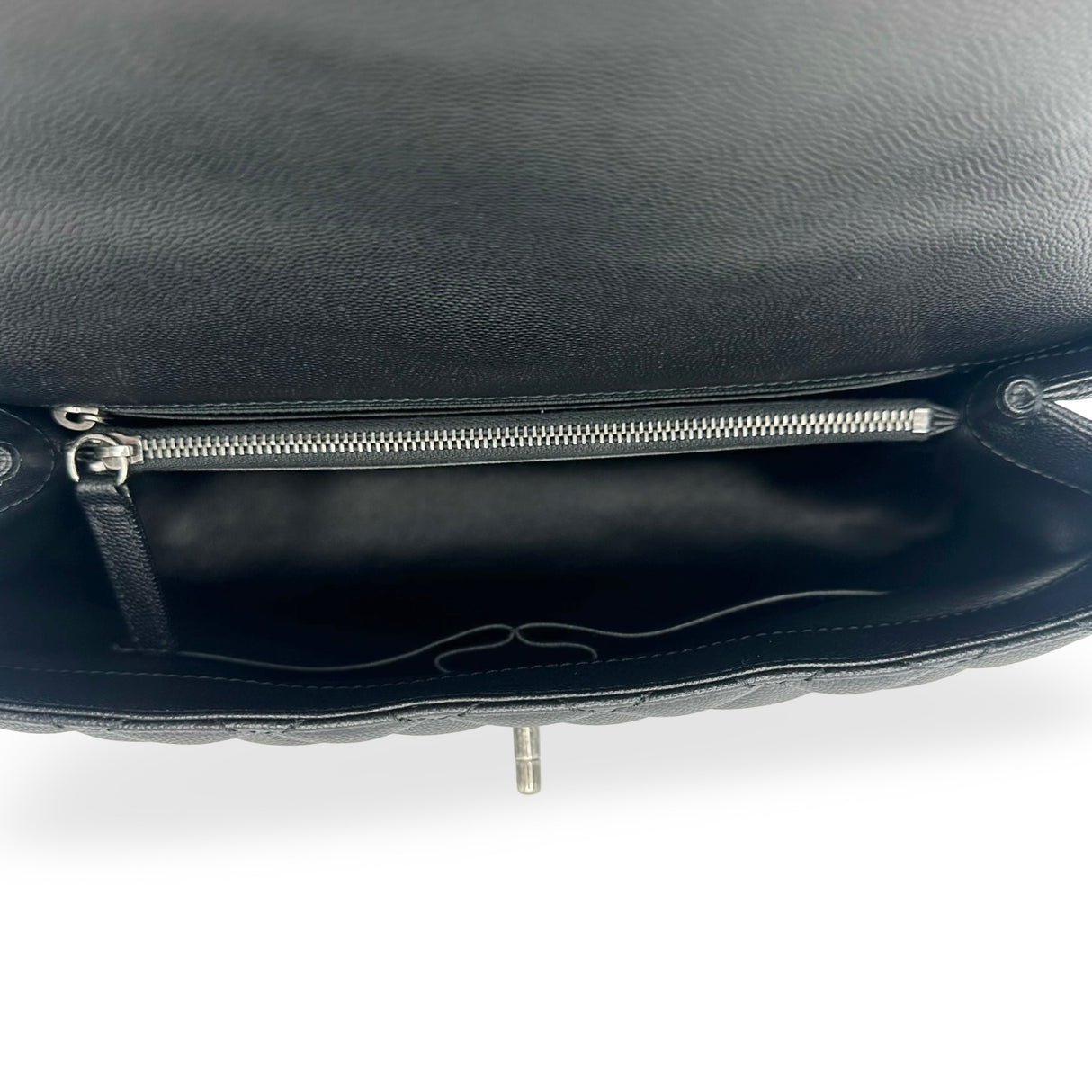 CHANEL: Quilted Caviar Medium Lizard Coco Top Handle Flap Bag