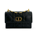 CHRISTIAN DIOR: Lambskin Cannage Miss Caro Mini Bag