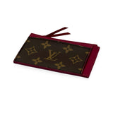 LOUIS VUITTON: Monogram Zip Card Case