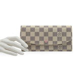 LOUIS VUITTON: Damier Azur Emilie Wallet