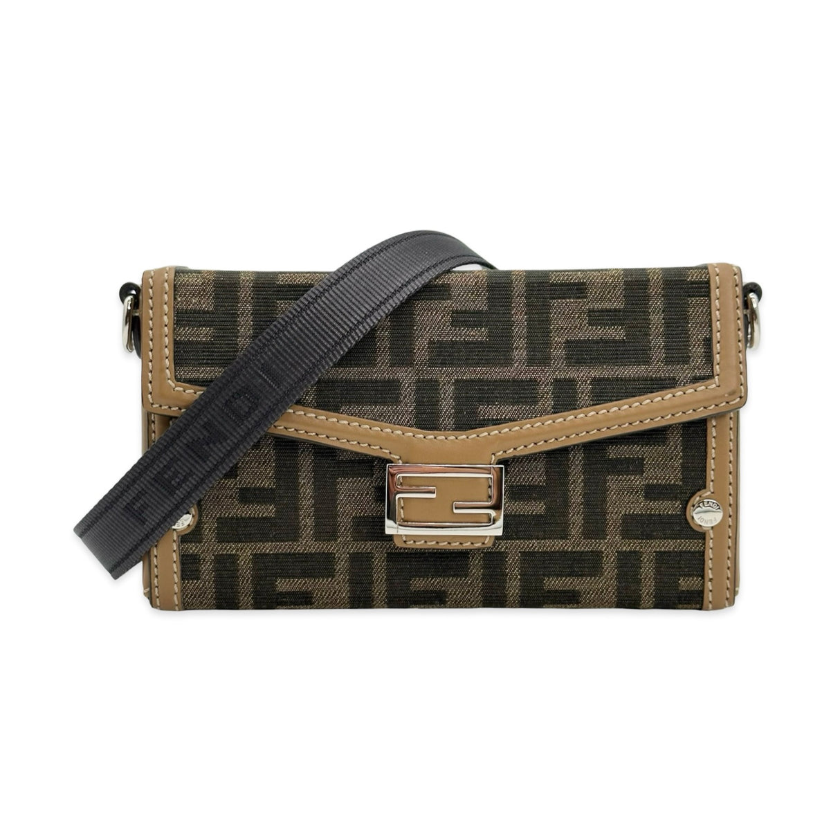 FENDI: FF Canvas Zucca Baguette Soft Trunk