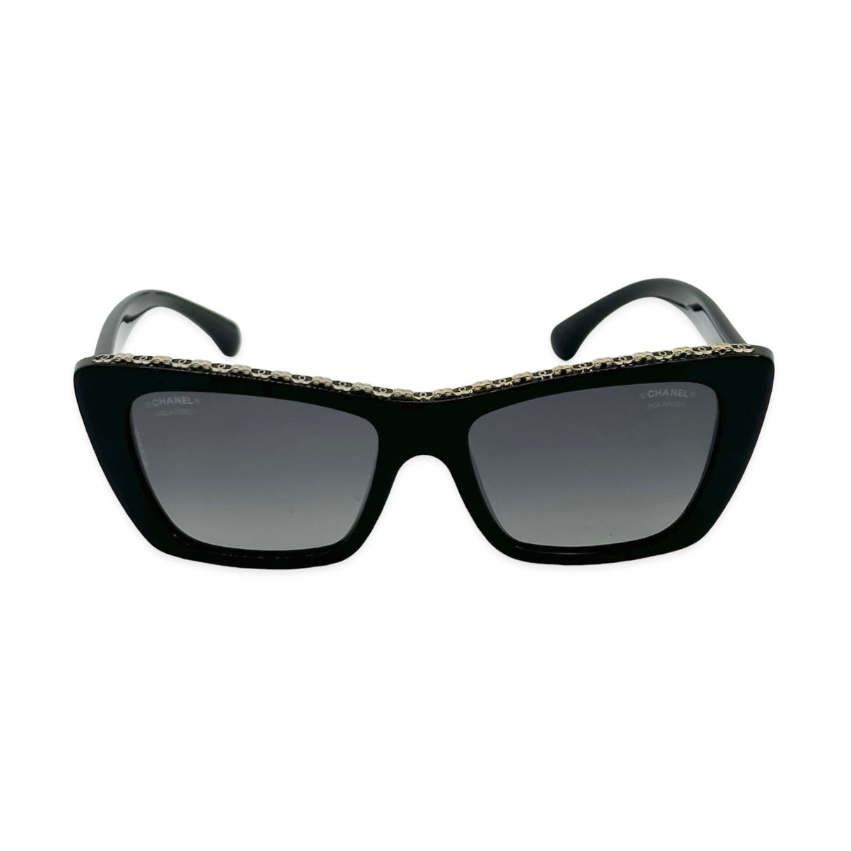 CHANEL: CC Butterfly Polarized Sunglasses