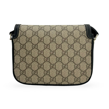 GUCCI: GG Supreme Small Horsebit 1955 Flap Bag