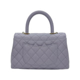 CHANEL: Quilted Caviar Mini Coco Top Handle