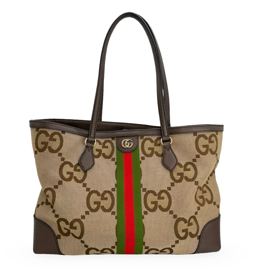 GUCCI: Jumbo GG Canvas Large Ophidia Tote