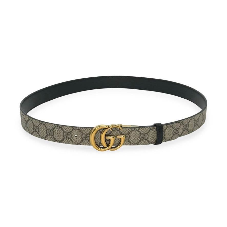 GUCCI: GG Supreme Double G Reversible Belt