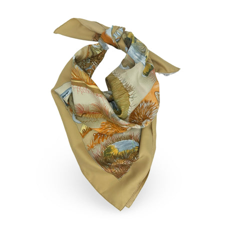 HERMES: Silk Nuba Mountain 90 Scarf