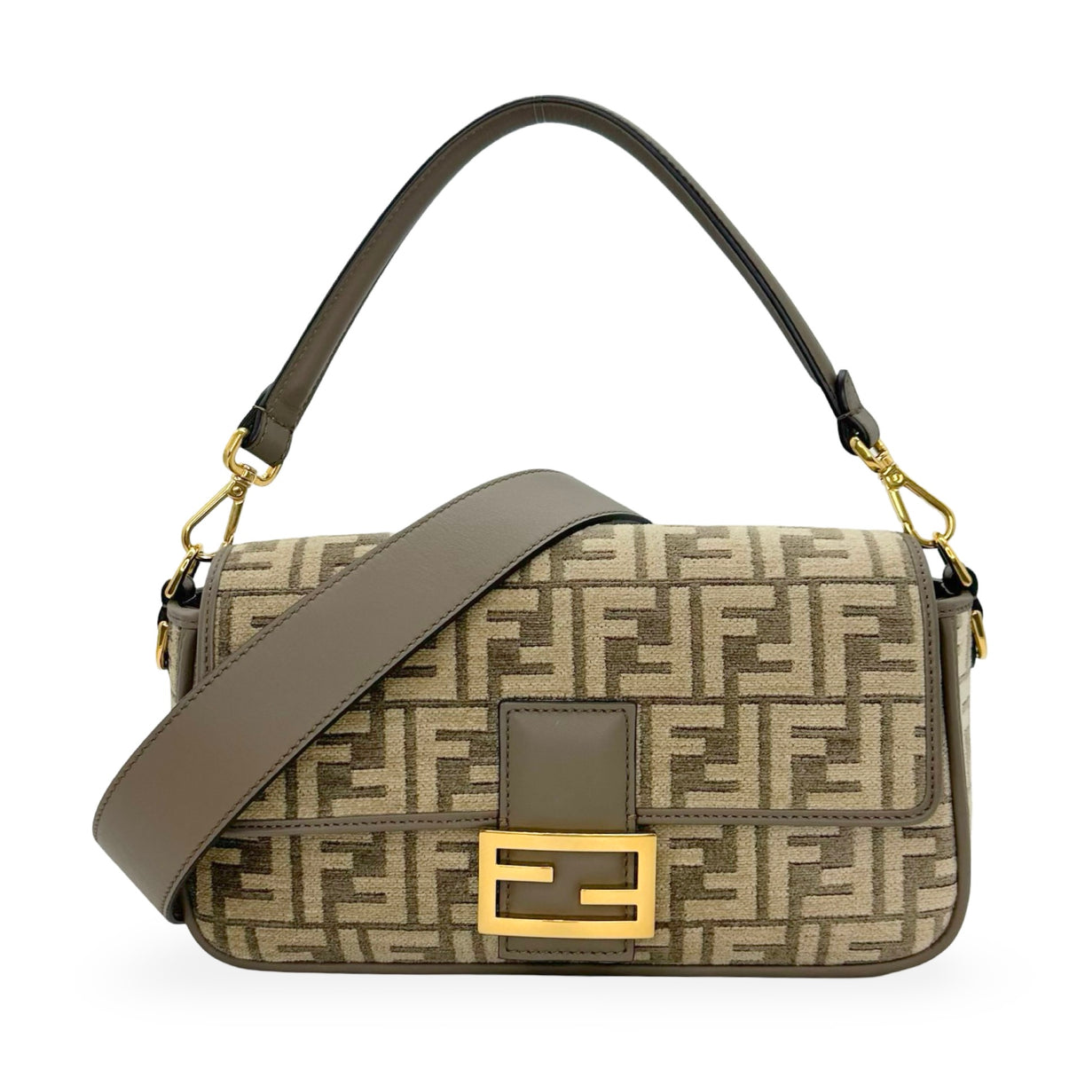 FENDI: FF Tapestry Baguette