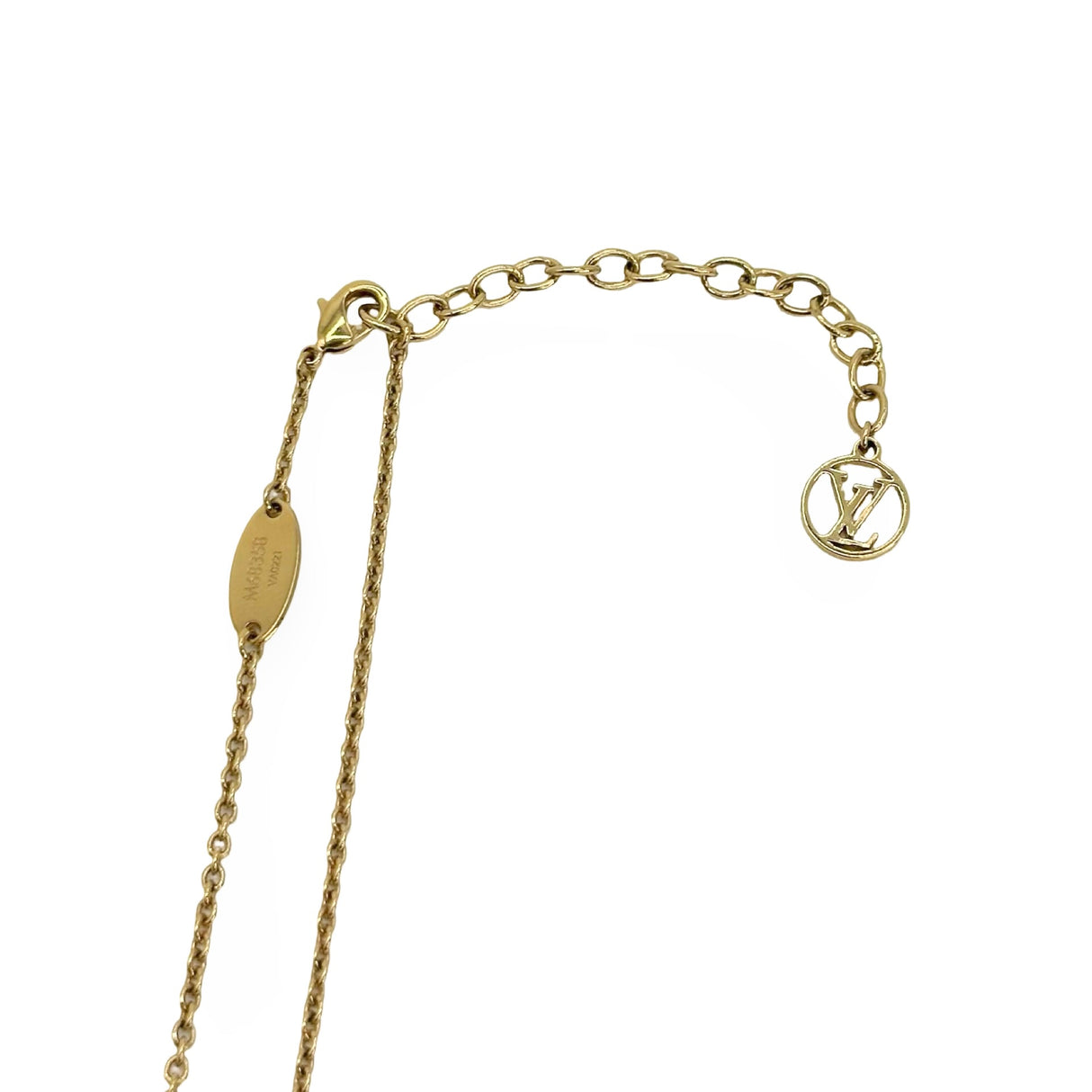 LOUIS VUITTON: Pearl Essential V Necklace