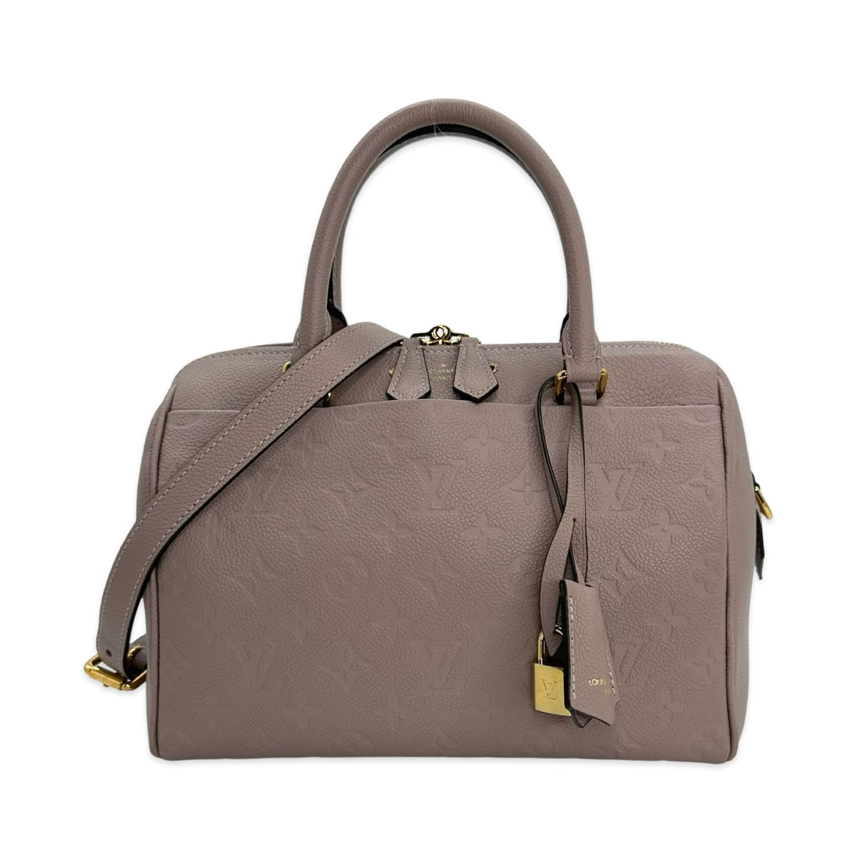 LOUIS VUITTON: Monogram Empreinte Speedy Bandouliere 25 NM