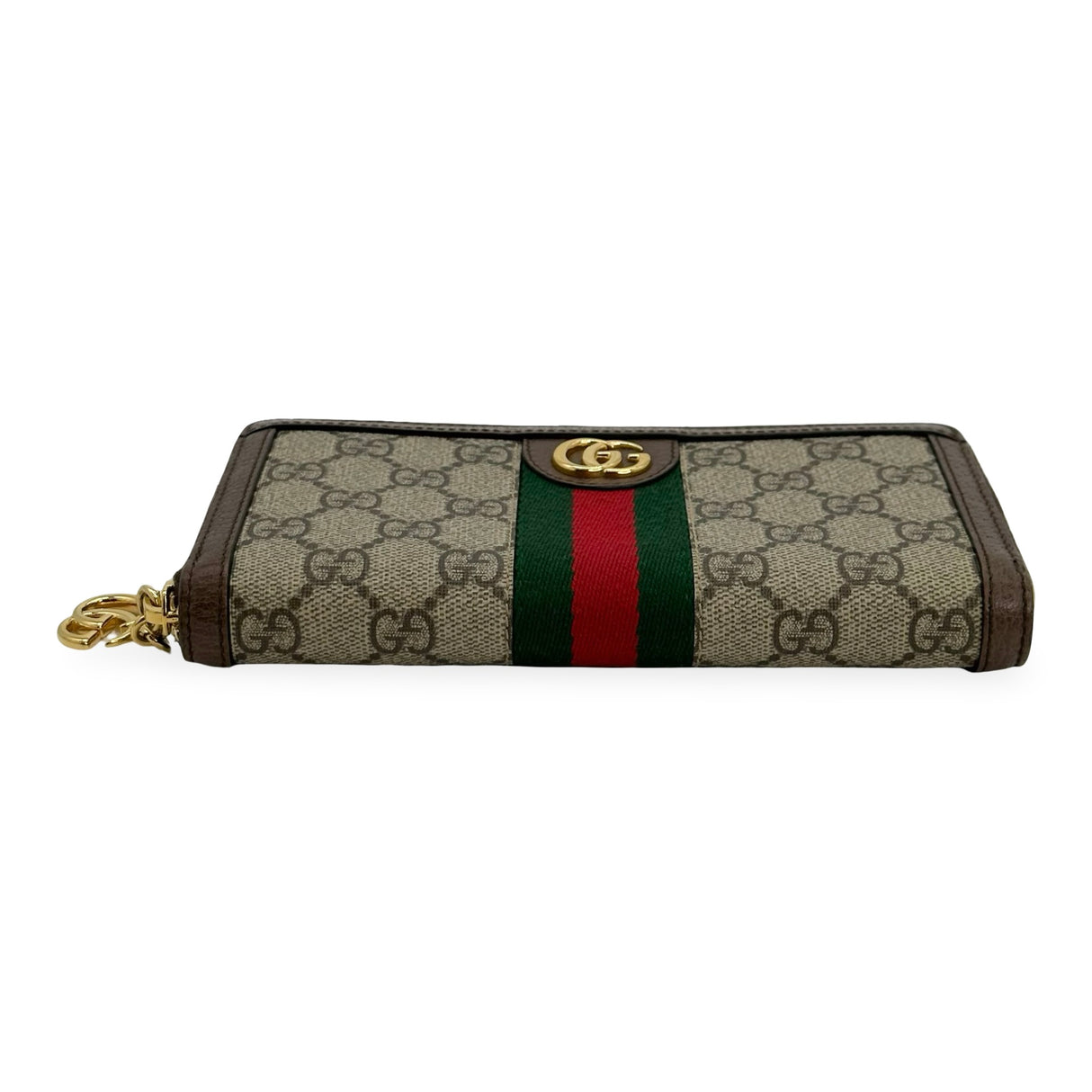 GUCCI: GG Supreme Ophidia Zip Around Long Wallet
