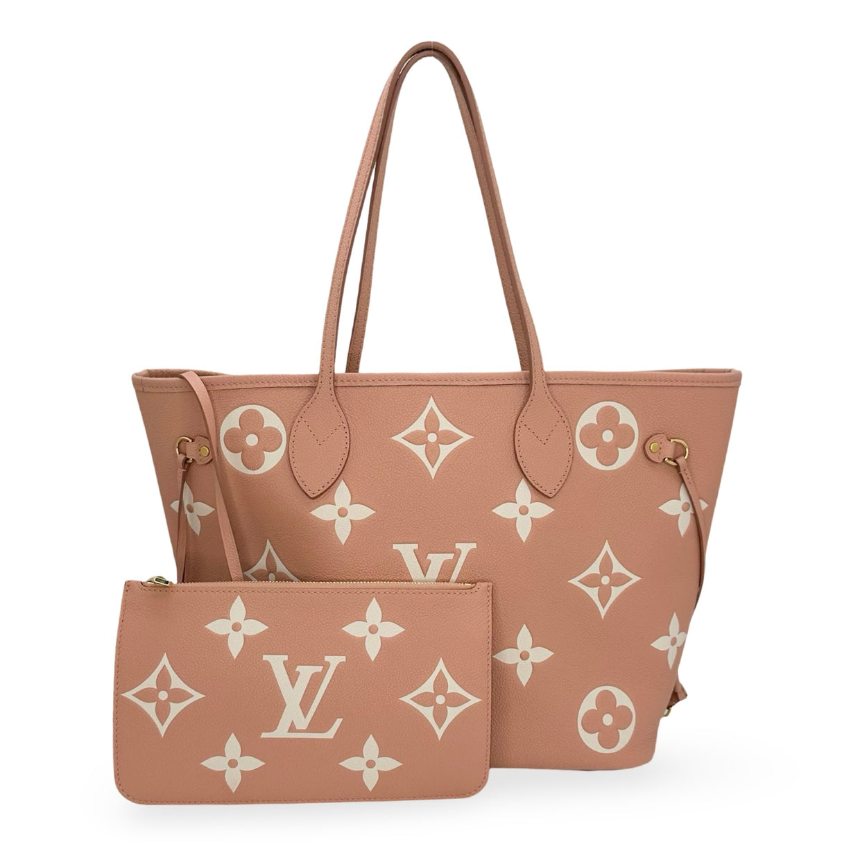 LOUIS VUITTON: Bicolor Monogram Empreinte Neverfull MM