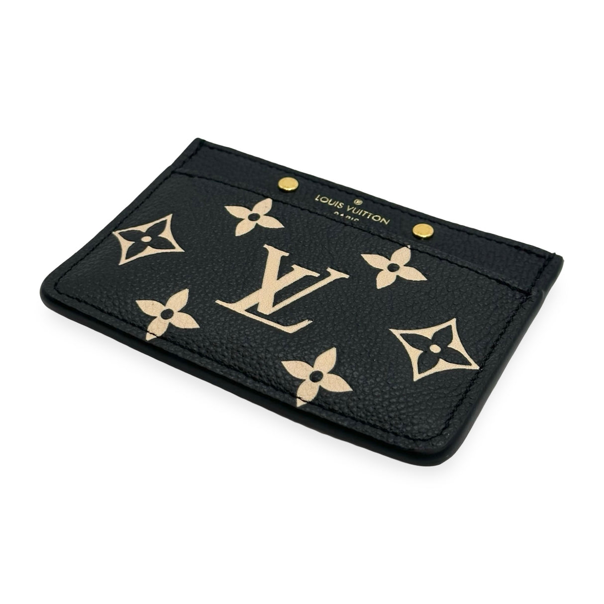 LOUIS VUITTON: Monogram Empreinte Bicolor Card Holder