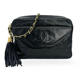 CHANEL: Quilted Lambskin Front Pocket Camera Bag
