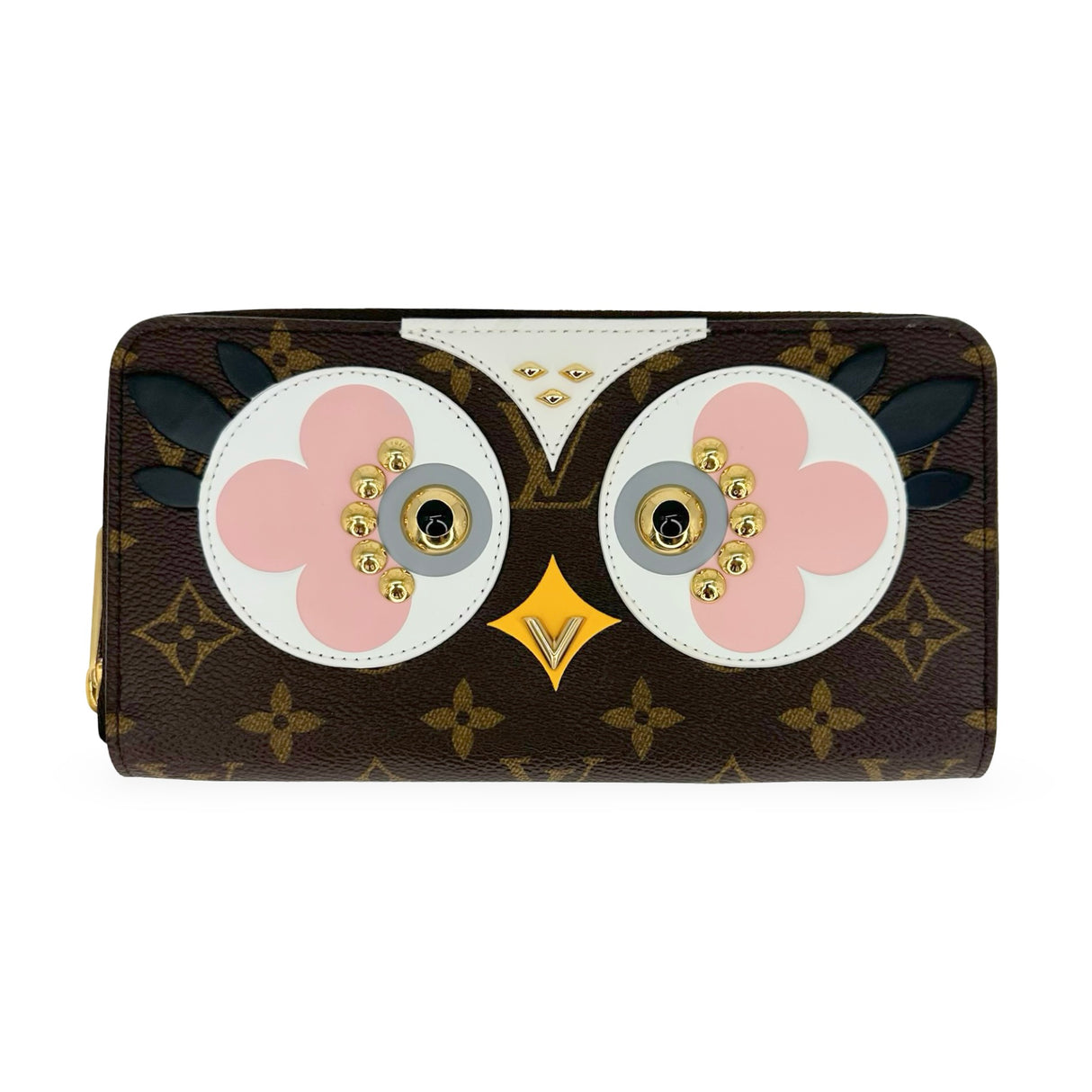 LOUIS VUITTON: Monogram Lovely Bird Owl Zippy Wallet