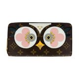 LOUIS VUITTON: Monogram Lovely Bird Owl Zippy Wallet