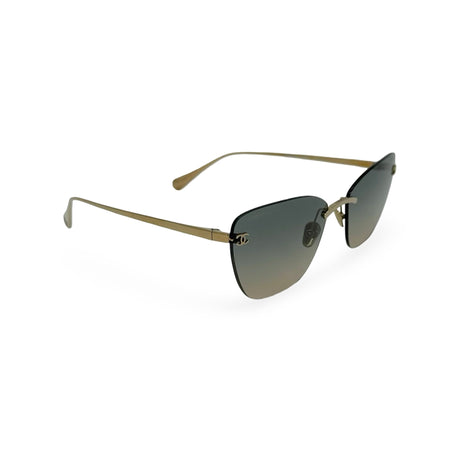 CHANEL: Rimless CC Sunglasses