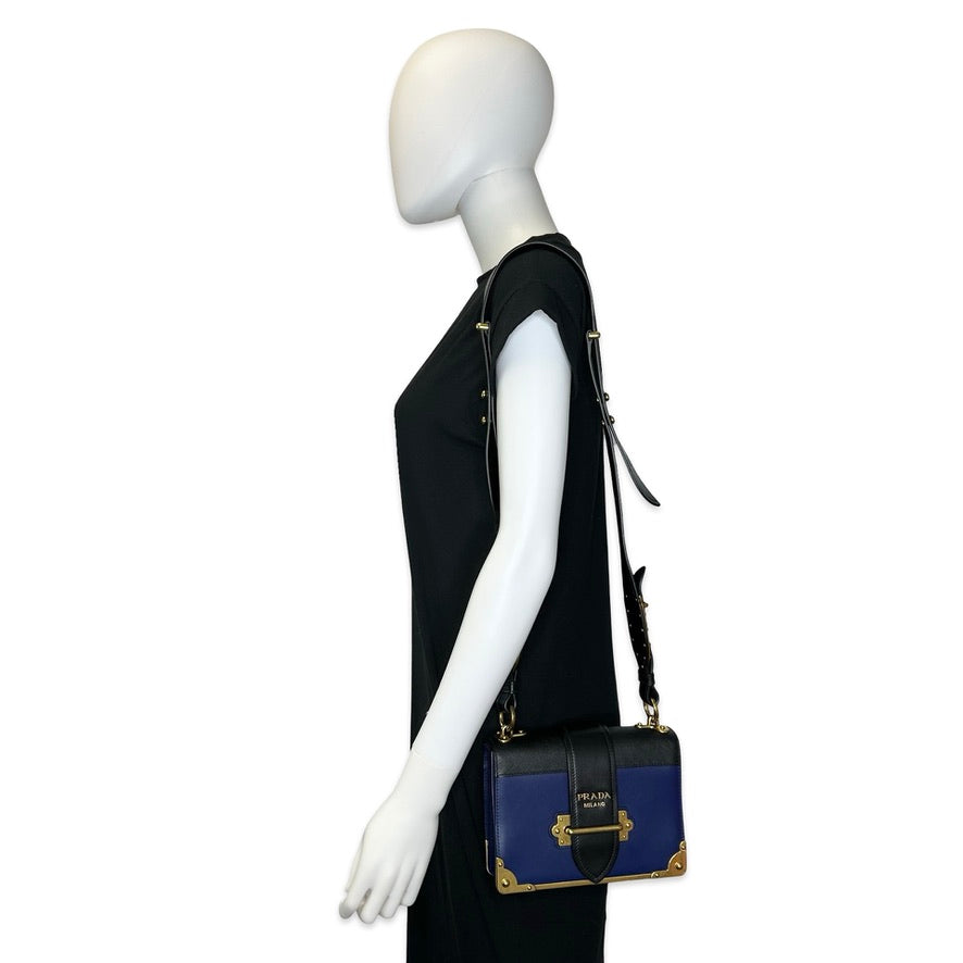 PRADA: Saffiano City Cahier Crossbody