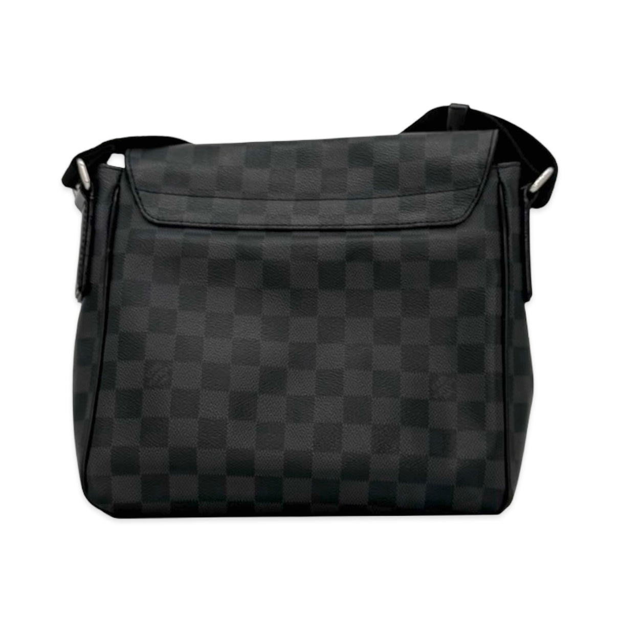 LOUIS VUITTON: Damier Graphite District PM Messenger