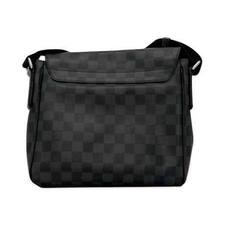 LOUIS VUITTON: Damier Graphite District PM Messenger