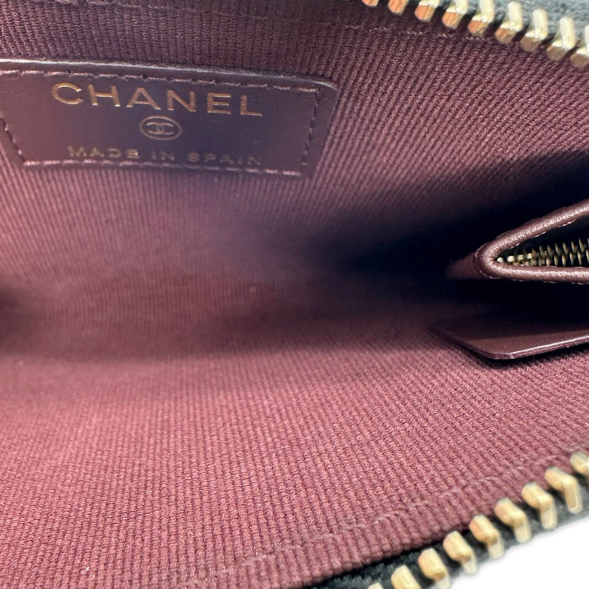 Quilted Caviar Zipped Key Holder