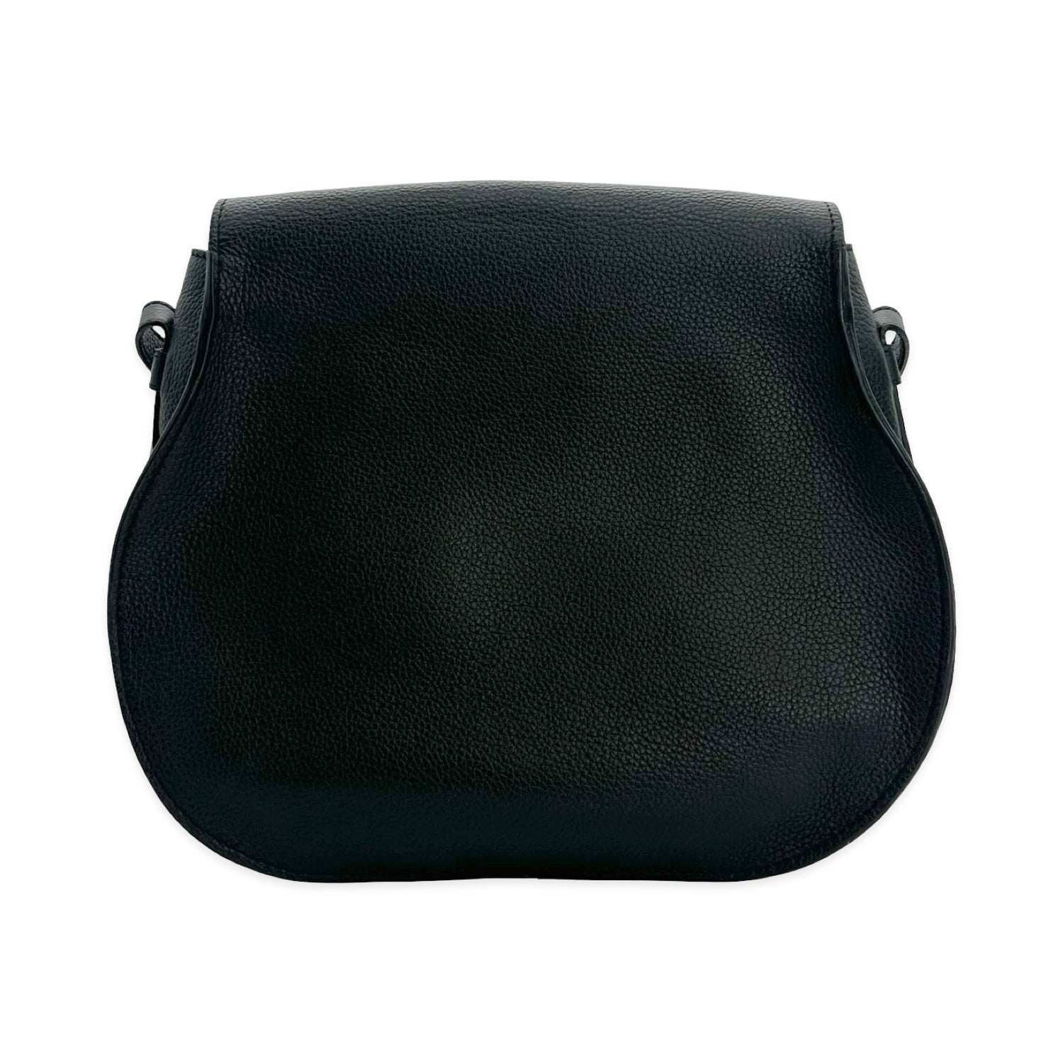 Grained Leather Medium Marcie Saddle Bag