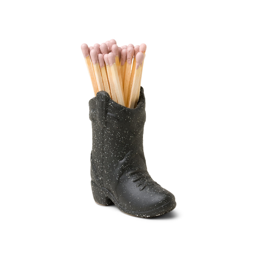 Cowboy Boot Match Holder + Matches