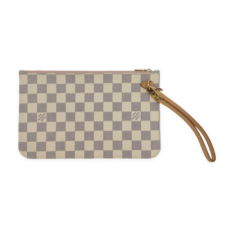 LOUIS VUITTON: Damier Azur Neverfull Pochette