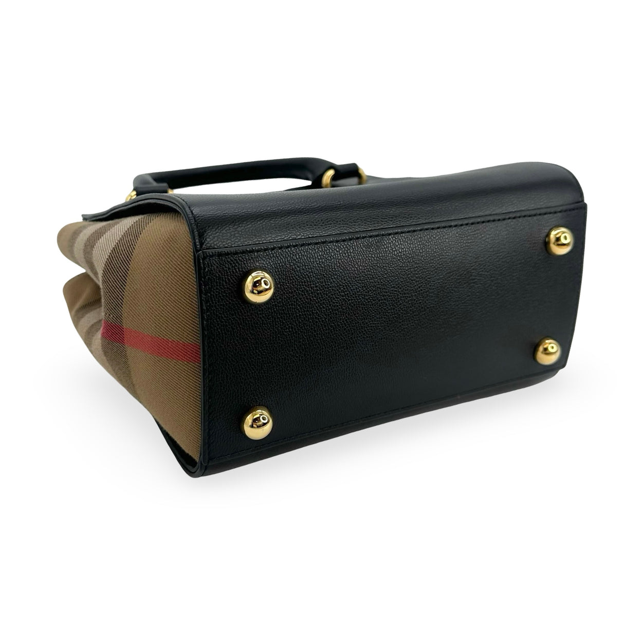 BURBERRY: House Check Mini Banwell Tote
