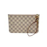 LOUIS VUITTON: Damier Azur Neverfull Pochette