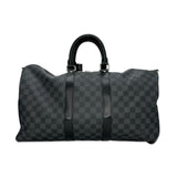 LOUIS VUITTON: Damier Graphite Keepall Bandouliere 45