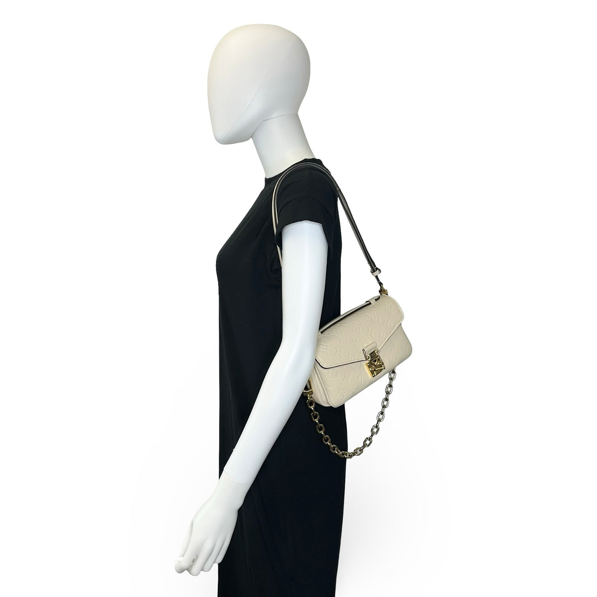 LOUIS VUITTON: Monogram Empreinte Pochette Metis East West