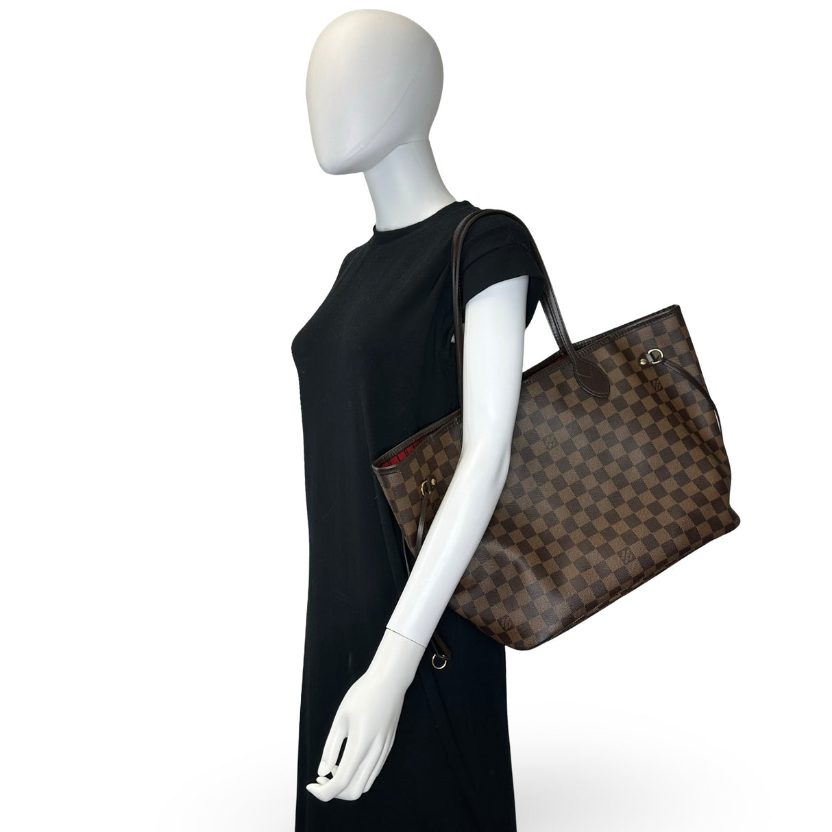LOUIS VUITTON: Damier Ebene Neverfull MM