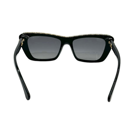 CHANEL: CC Butterfly Polarized Sunglasses