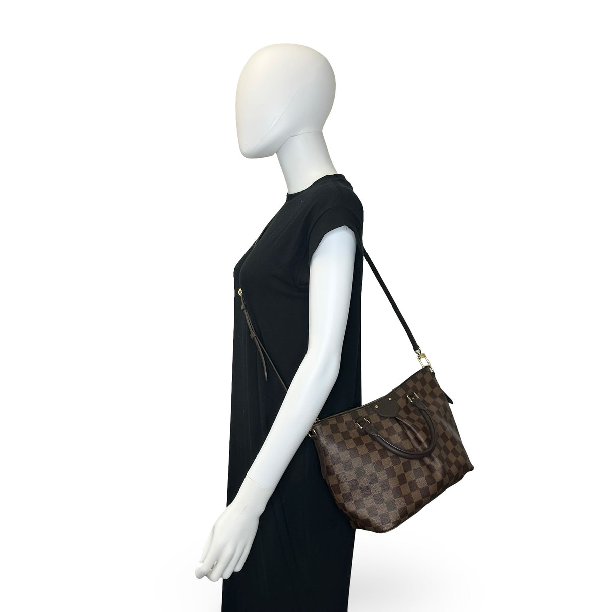 LOUIS VUITTON: Damier Ebene Siena PM