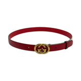 GUCCI: Leather Interlocking G Memorable Belt