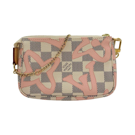 LOUIS VUITTON: Damier Azur Graffiti Mini Pochette Accessoires