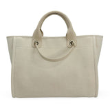CHANEL: Tweed Canvas Small Deauville Tote