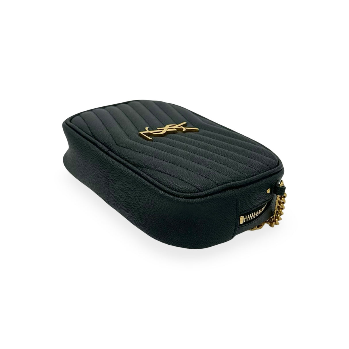 SAINT LAURENT: Grain de Poudre Mini Lou Camera Bag