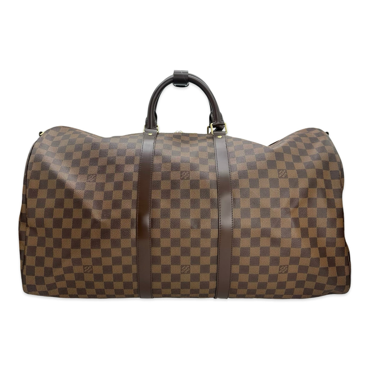 LOUIS VUITTON: Damier Ebene Keepall Bandouliere 55