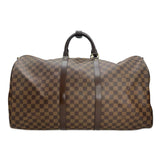 LOUIS VUITTON: Damier Ebene Keepall Bandouliere 55