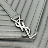SAINT LAURENT: Quilted Leather Large College Chain Bag