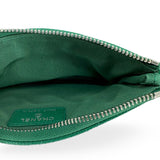 CHANEL: Quilted Caviar Small O Case Zip Pouch