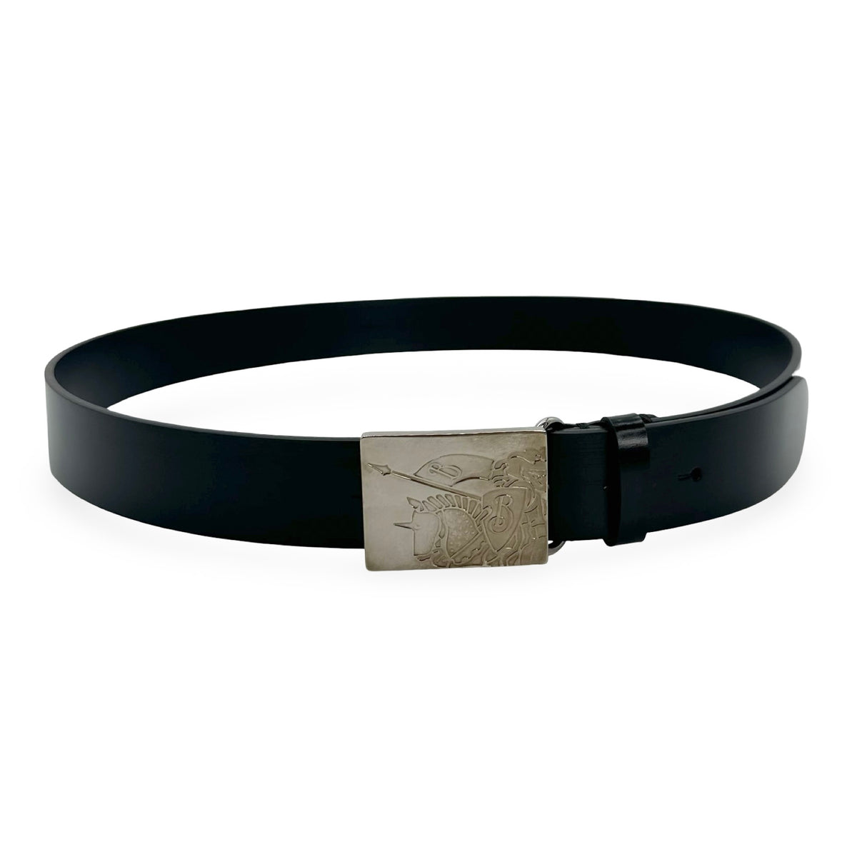 BURBERRY: Leather Luke Belt