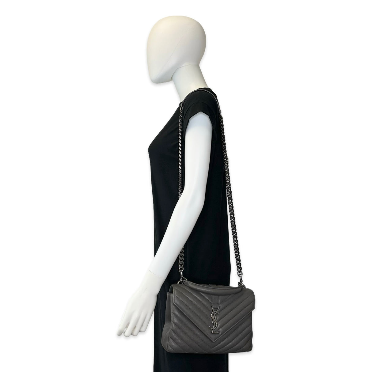 Quilted Calfskin Medium College Chain Bag