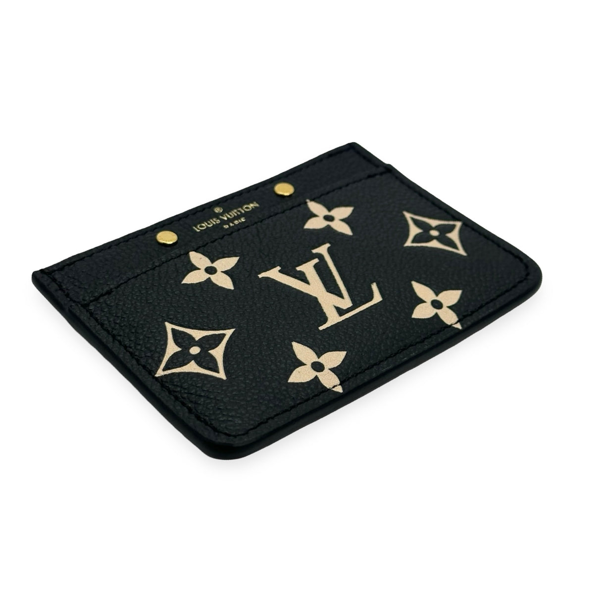 LOUIS VUITTON: Monogram Empreinte Bicolor Card Holder