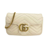 Quilted Leather GG Marmont Super Mini Chain Bag