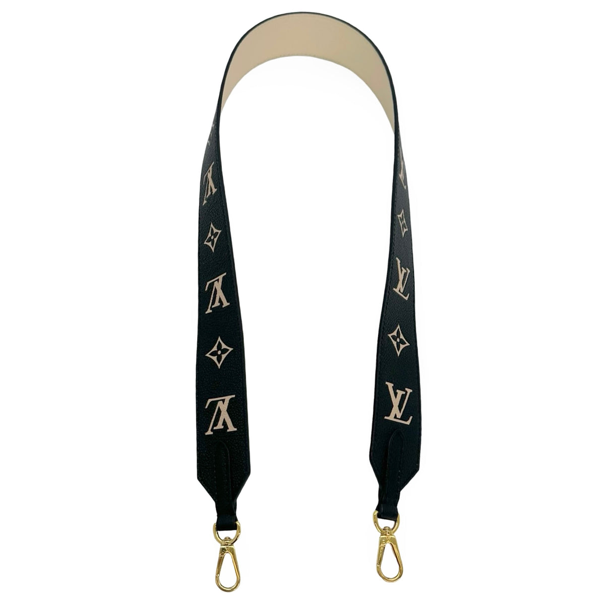 LOUIS VUITTON: Monogram Empreinte Bicolor Wide Bandouliere Strap
