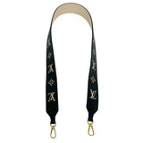 LOUIS VUITTON: Monogram Empreinte Bicolor Wide Bandouliere Strap